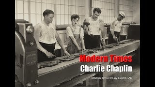 Charlie Chaplin  Factory Scene  Modern Times 1936 [upl. by Bonnibelle]