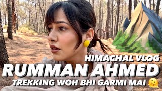 HIMACHAL MAI SHOOT GARMI AUR TREKKING 🫠  VLOG  BTS  RUMMAN AHMED [upl. by Risley]