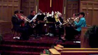 Mansfield Faculty Brass Quintet  Christmas MedleyMOV [upl. by Belicia]