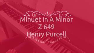 PURCELL Minuet in A Minor Z 649 RCM L2 [upl. by Ydnab]