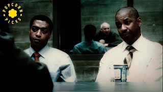 Denzel Washingtons Hilarious Hostage Interrogation  Inside Man [upl. by Anahsohs]