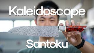 Making a 5000 Kaleidoscope Damascus Chefs Knife [upl. by Ettenel]