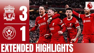 Nunez Mac Allister amp Gakpo win it at Anfield Liverpool 31 Sheffield United  Extended Highlights [upl. by Pirri]