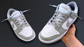 HOW TO LACE NIKE DUNK LOWS LOOSELY BEST WAY [upl. by Grossman]