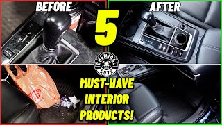 5 Must Have Interior Detailing Products To Restore The Original Look Of Your Ride  Chemical Guys [upl. by Immak]