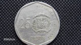 Dominican Republic  25 pesos Coin  2005 [upl. by Kciderf326]