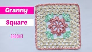 Tutorial granny square crochet paso a paso [upl. by Fanning]