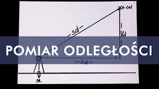 GEODEZJA  Pomiar odległości Teoria  tachimetr [upl. by Yeldah]