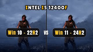 Windows 10 22H2 vs Windows 11 24H2  i5 12400F  Any Performance Gain For Intel [upl. by Ahsaekal]