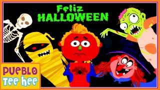 Es Halloween  Canción Infantil  Pueblo Teehee [upl. by Yannodrahc]