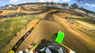 GoPro HD Ryan Villopoto Full Moto 2  Muddy Creek Lucas Oil Pro Motocross Championship 2013 [upl. by Ophelie586]