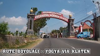 rute gerbang tol boyolali  yogyakarta via klaten [upl. by Fedora]