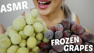 FROZEN GRAPES  ASMR Crunchy Slushy Eating Sounds  NE Lets Eat [upl. by Nyrahs951]