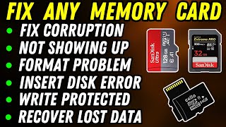 SD Card Corruption FIXED in MINUTES How To Fix SD Card Not Showing Up  SD Card Format Problem [upl. by Atsirak468]