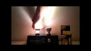 Eterna 5 5W GU10 VS 50W Halogen [upl. by Barbette881]