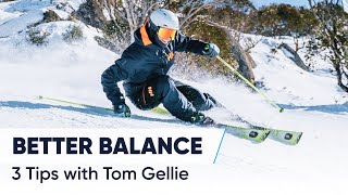 HOW TO SKI STEEPER SLOPES  3 Tips For Better Balance [upl. by Enatan]