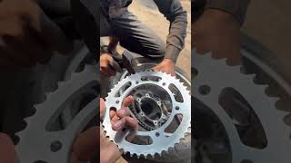 Yamaha r15 v4 chaine kit replacement shortvideo [upl. by Tallula]