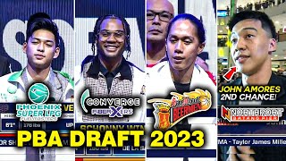 PBA DRAFT 2023  KYT JIMENEZ Kinuha ng SMB  RICCI RIVERO sa Phoenix  AMORES Second Chance [upl. by Aron]