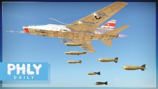 ROLLING THUNDER  F100 8 X 750LB Carpet Bombing War Thunder [upl. by Aicenod]