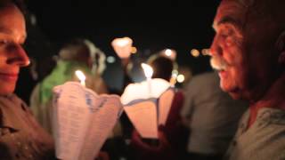 Lourdes  La procession aux Flambeaux [upl. by Atinele]