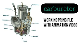 how a carburetor works Animation video [upl. by Pia892]