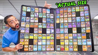 Collect All 1000 Pokémon in ONE Binder Pokemon Card Challenge [upl. by Rednal612]