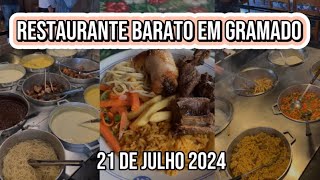 ALMOÇO BARATO EM GRAMADO  Buffet livre [upl. by Watt184]