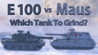 WOT Blitz Face Off  E 100 vs Maus [upl. by Adnolohs]