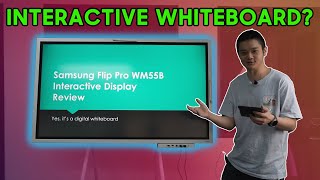 Who is this for Samsung Flip Pro 55inch WM55B interactive digital whiteboard review [upl. by Suiramed]