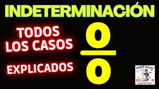 Límites Indeterminación 00  Todos los casos EXPLICADOS [upl. by Latif]