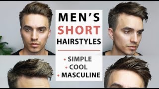 Men’s Short Hairstyles 2017  SIMPLE COOL amp MASCULINE [upl. by Nosyrb]