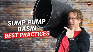 Sump Pump Basin Install Tips for Crawl Spaces and Basements [upl. by Rafter]