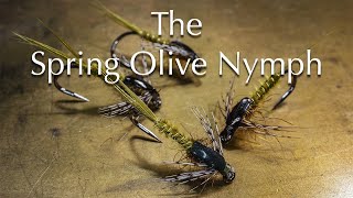 Fly Tying  The Spring Olive Nymph [upl. by Selimah]