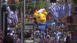 Parade Marches Through Israel to Celebrate Jewish Holy Day of Purim [upl. by Lowney]