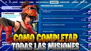 COMO COMPLETAR TODAS LAS MISIONES DE ARRANQUE TEMPORADA 3 FORTNITE CAPITULO 5 [upl. by Hesoj]