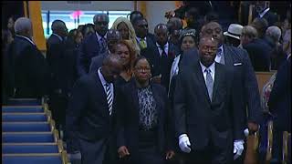 The Queen of Souls funeral is underway Clintons and Ariana Grande in attendance [upl. by Coussoule]