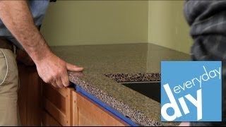 How to Install a Kitchen Countertop  Buildipedia DIY [upl. by Herrera521]