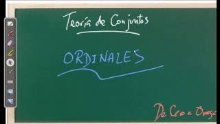 Teoría de conjuntos I 08 Ordinales [upl. by Romano69]