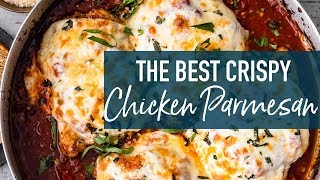 Crispy Chicken Parmesan Recipe THE BEST [upl. by Maon]