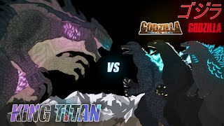 DC2 King Titan Ark vs Godzilla Final Wars x Titanus Godzilla x Godzilla Heisei  ANIMATION [upl. by Hunsinger]