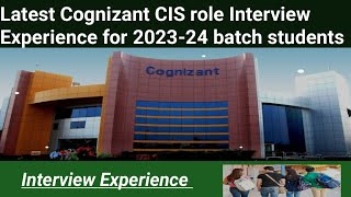 Cognizant latest Interview Experience for CIS Role interviews interviewquestions cognizant [upl. by Fineberg131]