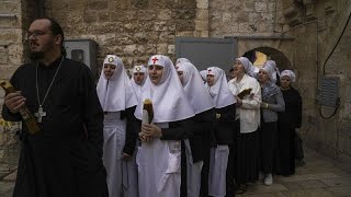 Greek Orthodox Christians celebrate their Easter weekend [upl. by Graaf44]