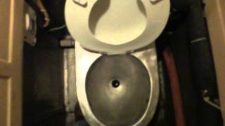 Bathroom Tour Envirovac Vacuum Toilet on a GE Dash 9 Locomotive [upl. by Costanzia]