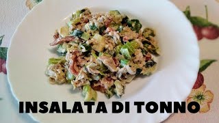 Insalata di pasta PER LESTATE con tonno e maionese veloce senza uova fatta in casa [upl. by Jaqitsch]