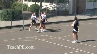 Netball Defence Circle Defence with Communication [upl. by Nereil]