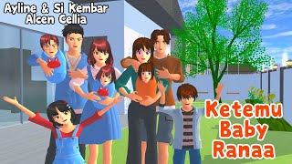 Ayline amp Si Kembar Alcen Cellia Ketemu Baby Ranaa  Sakura School Simulator [upl. by Kenji]