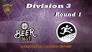 Atlasbasket  Div 3Round 1  BEER 365 vs ΜΓΚ [upl. by Ferd]