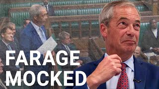 Nigel Farage laughed at in Commons as he calls for referendum to leave ECHR [upl. by Darnok370]