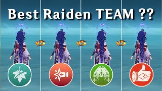 BEST TEAMS For Raiden Shogun  Genshin Impact [upl. by Nollahs698]