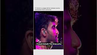 Prateek Kuhad Live Performance saansein shorts youtubeshorts ytshorts liveperformance [upl. by Marder642]